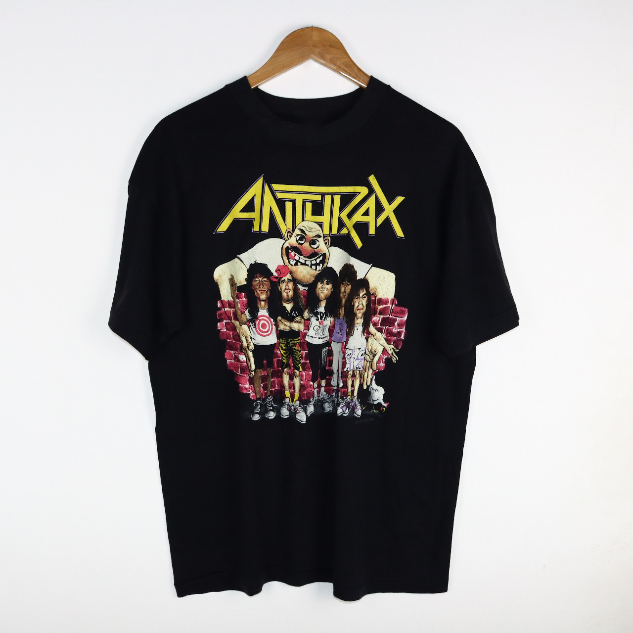 Vintage! ’80s Anthrax Rare Black T-Shirt Tee Men All Size S- 5XL