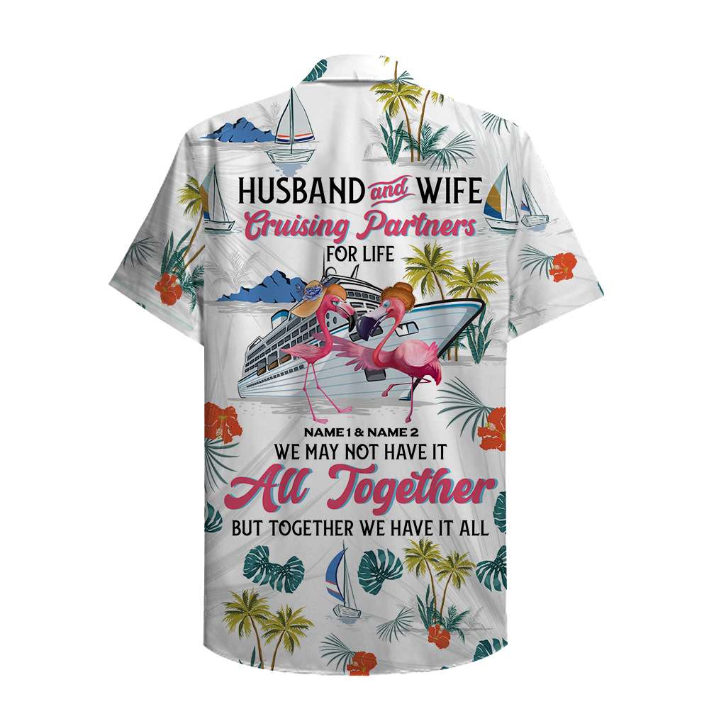 Cruising Partners Husband And Wife Custom Hawaiian Shirt Ha78045