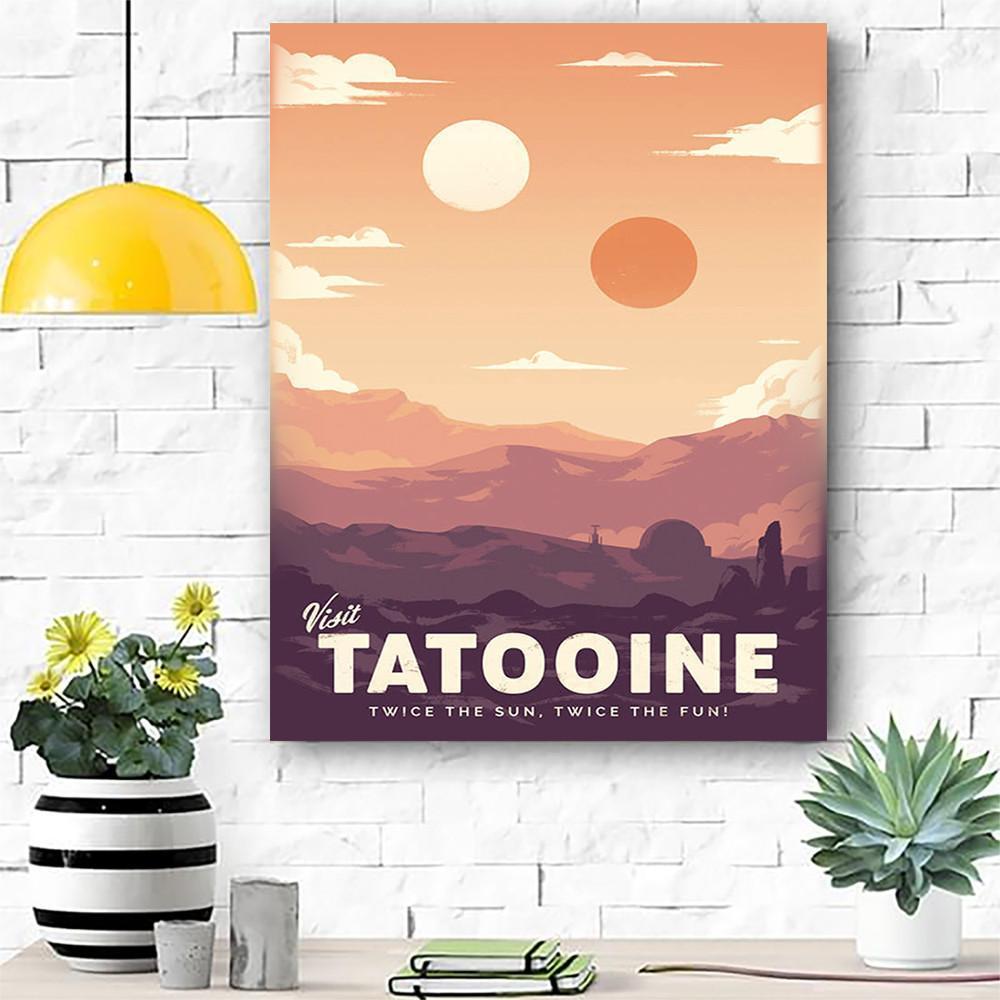 Tatooine Canvas Room Home Decor Print Matte Canvas – Home Room Wall Decor Matte Canvas – Mostsuit