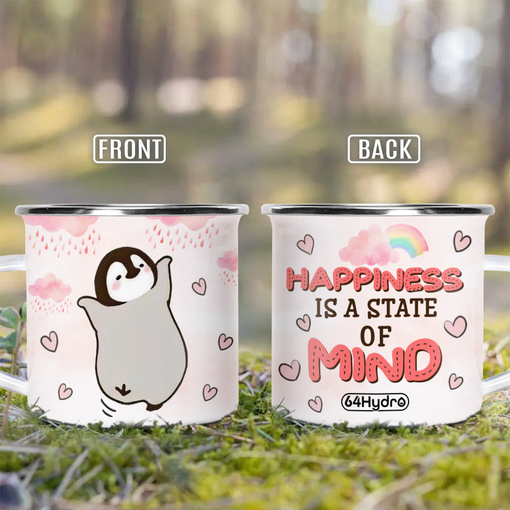 Penguin Happiness Is A State Of Mind Hhay2504006Y Campfire Mug