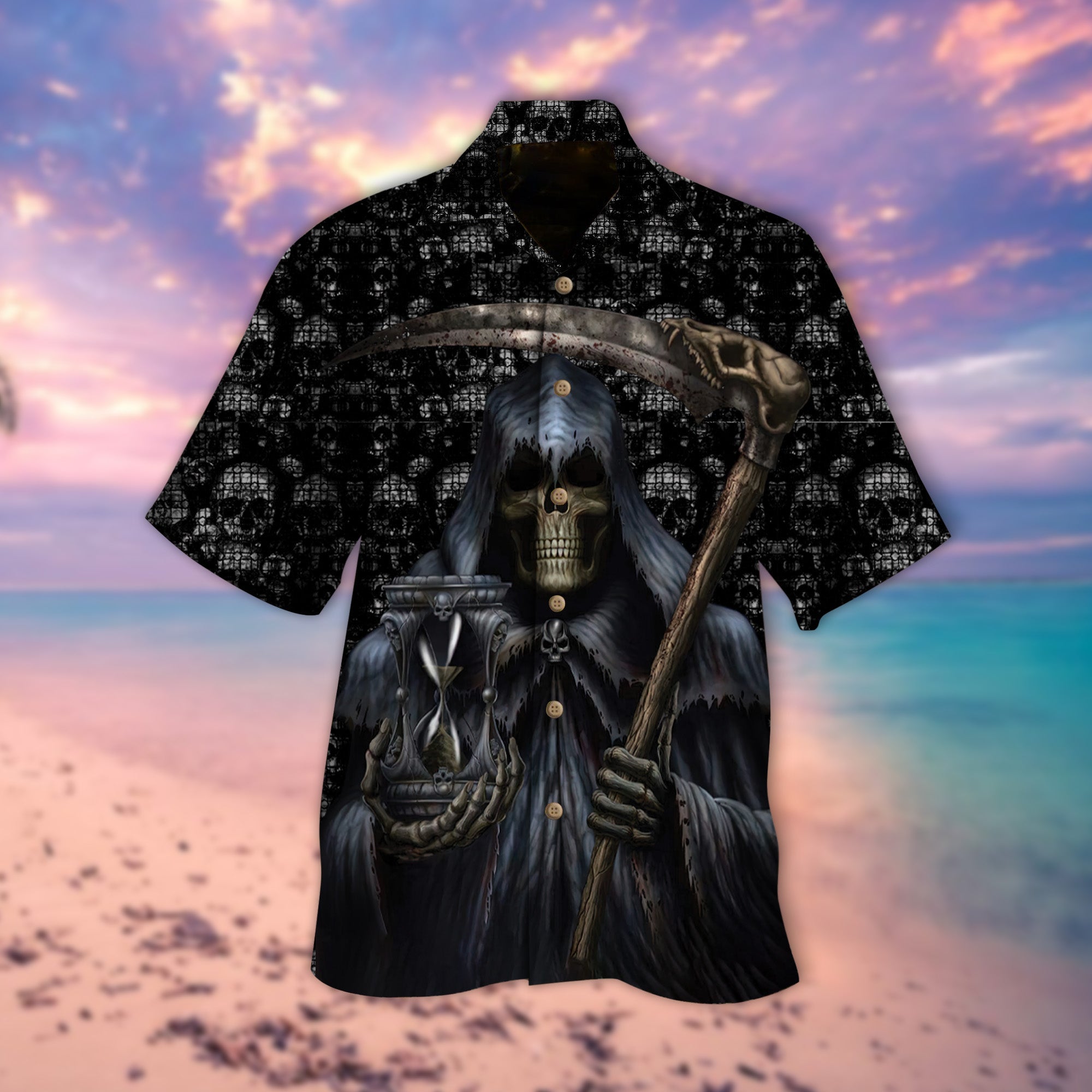 Time Of The Death Skull Hawaii Lover Hawaii Shirt For Men Women Ha110157