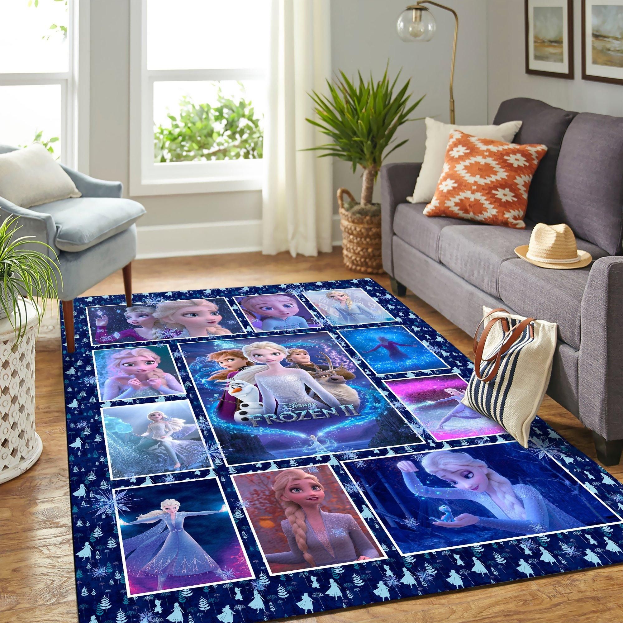 Frozen Area Rug Geeky Carpet – Home Decor – Bedroom Living Room Décor