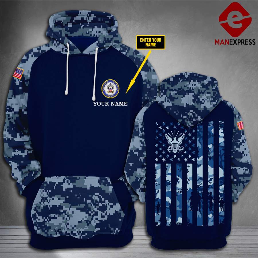 TT CUSTOMIZE – US NAVY 3D PRINT HOODIE