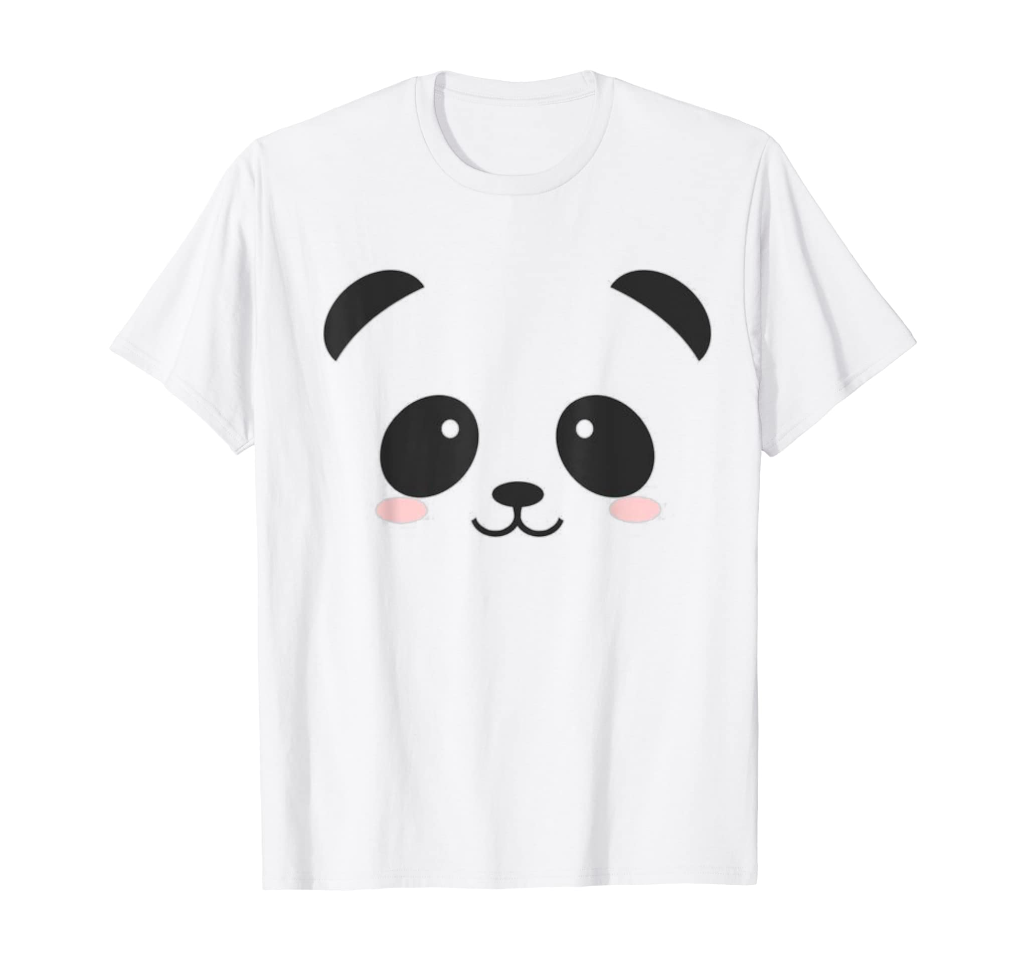 Cute Halloween Panda Bear Face T-shirt Costume Kids Gift