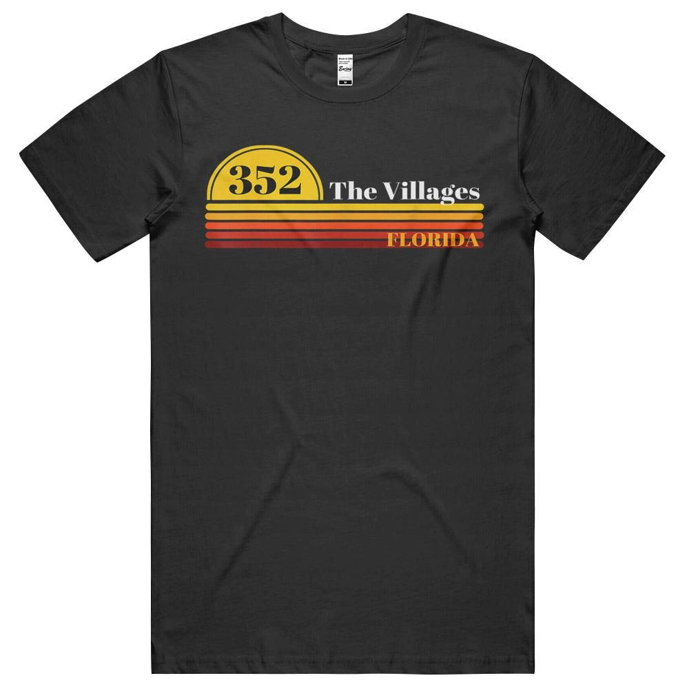 352 The Villages Florida Vintage Retro Area Code T-shirt