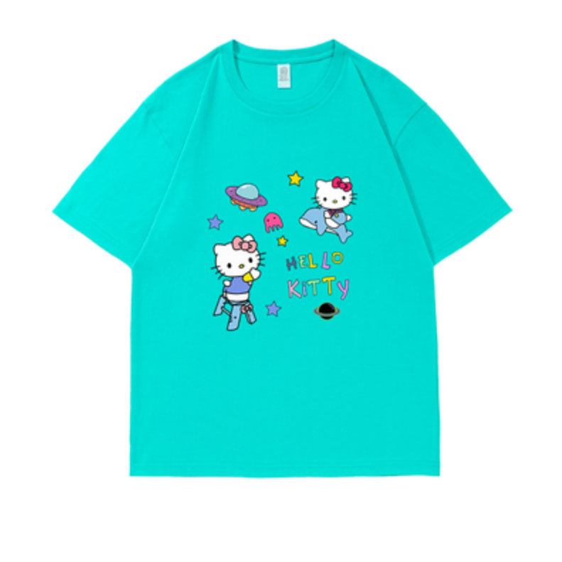 Kittens Sanrio Print Cotton T-Shirt Soft Girl