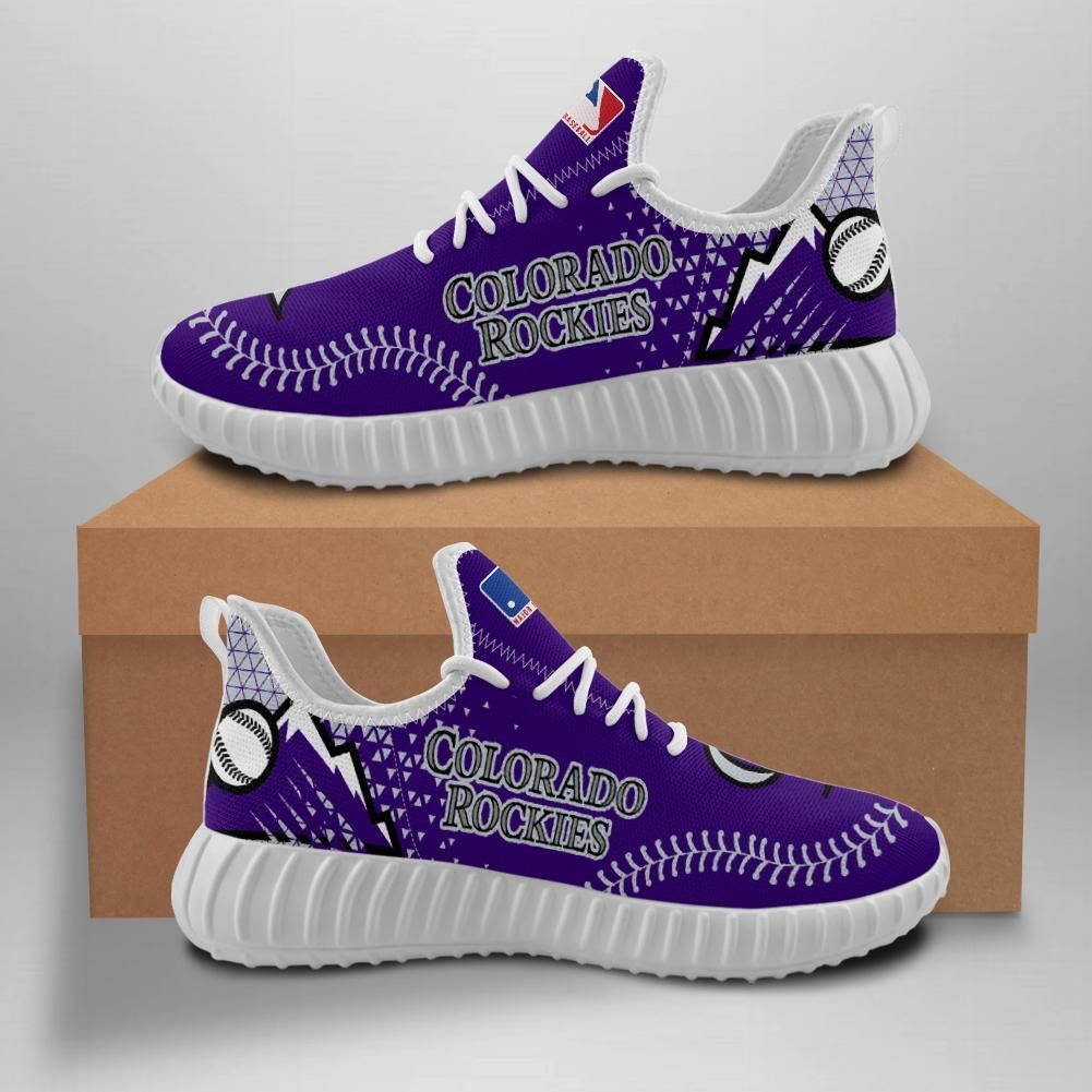 Colorado Rockies Custom Shoes Sport Sneakers Baseball Yeezy Boost