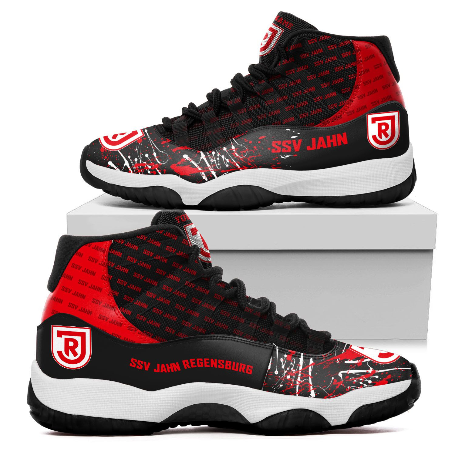 Ssv Jahn Regensburg Custom Name Air Jd 11 Sneakers Shoes 148 For Football Fans