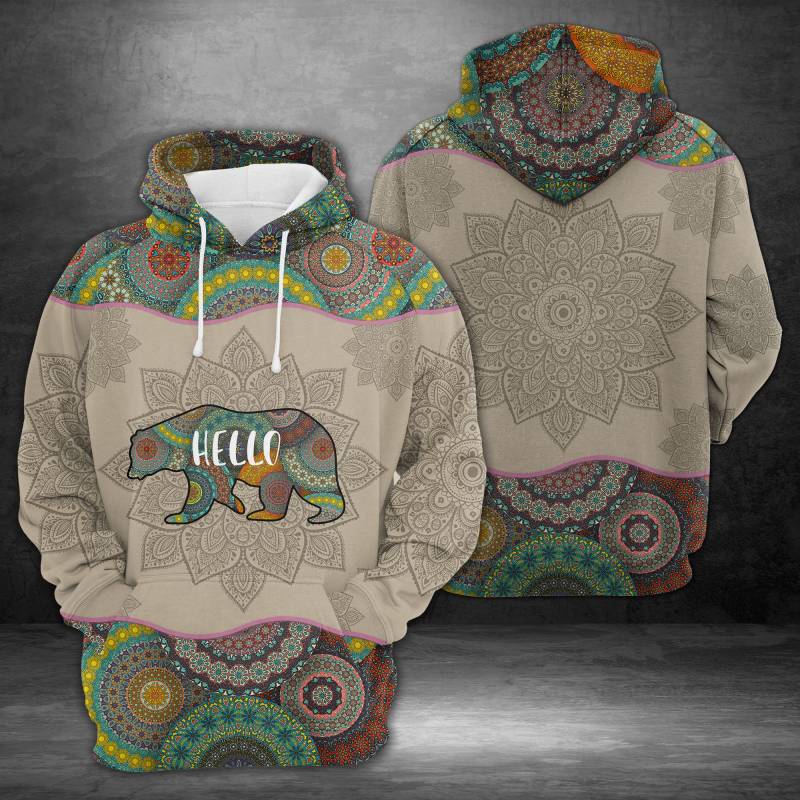 Awesome Rabbit Mandala H13504 – All Over Print Unisex Hoodie