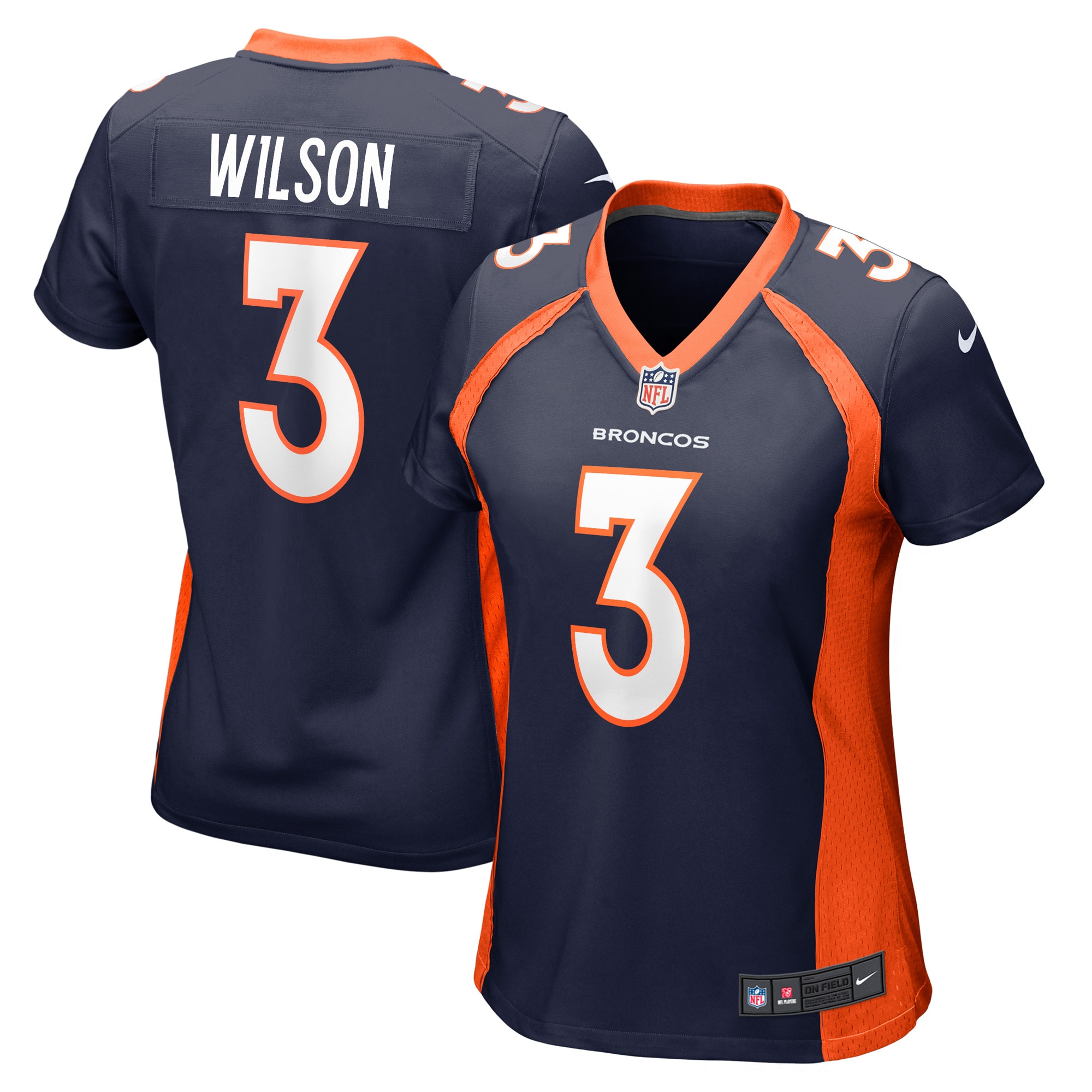 Women’s Denver Broncos Russell Wilson Navy Player Jersey