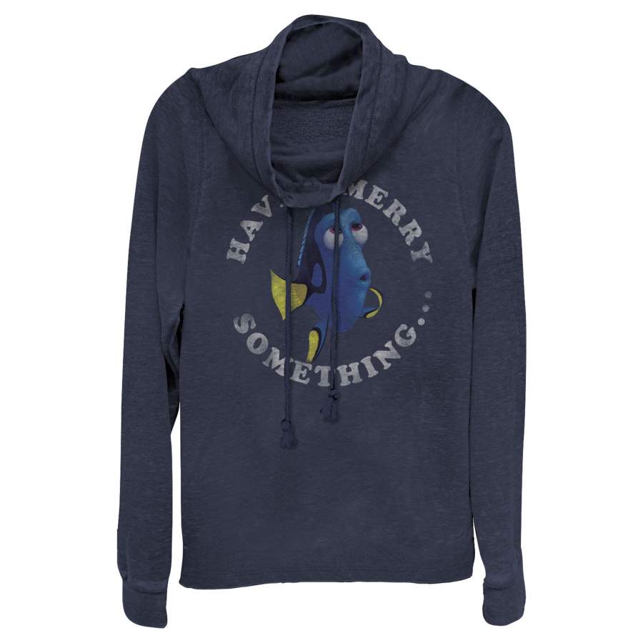 Finding Dory Junior’s Merry Christmas Something  Cowl Neck Sweatshirt