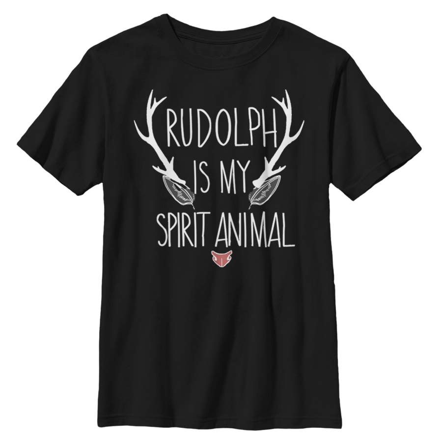 LOST GODS Boy’s Christmas Rudolph Spirit Animal T-Shirt