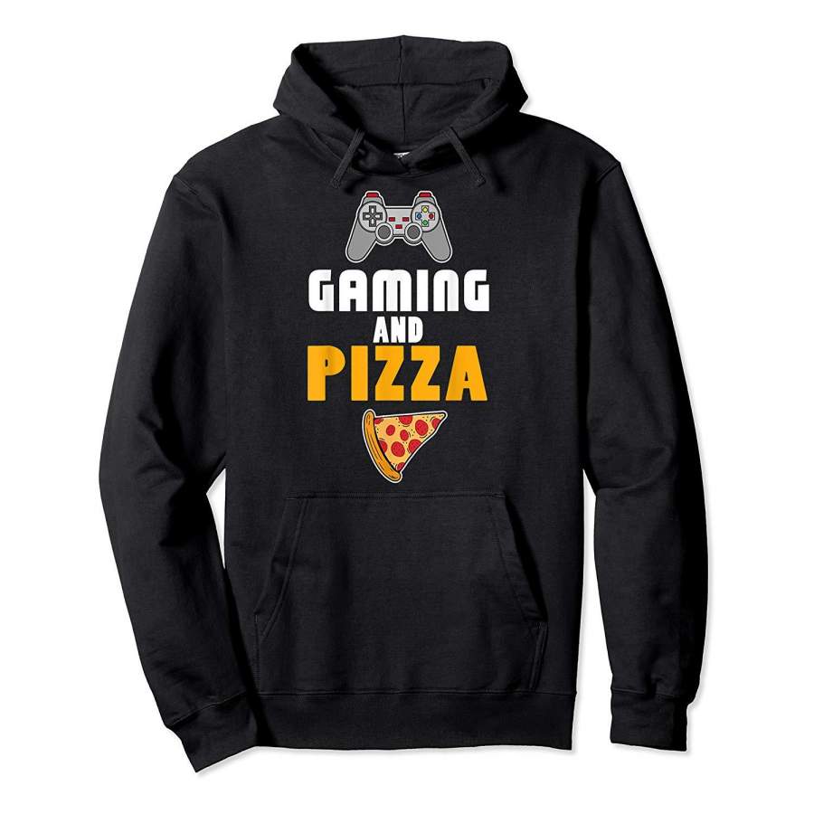 Gaming And Pizza Cool Gaming Christmas Gift Hoodie
