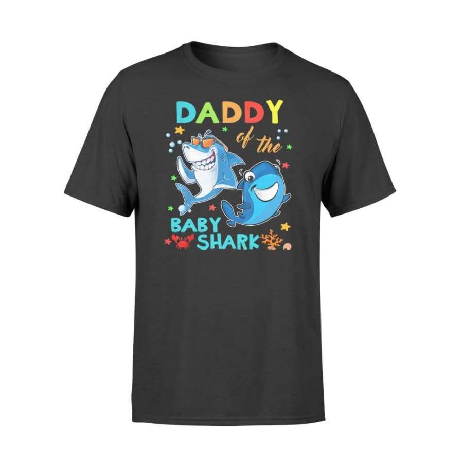 Daddy Of The Baby Shark Birthday Daddy Shark Shirt – Standard T-shirt