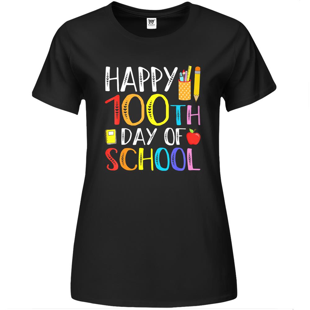 100 Days Of School Teacher And Student Premium Womens T Shirts