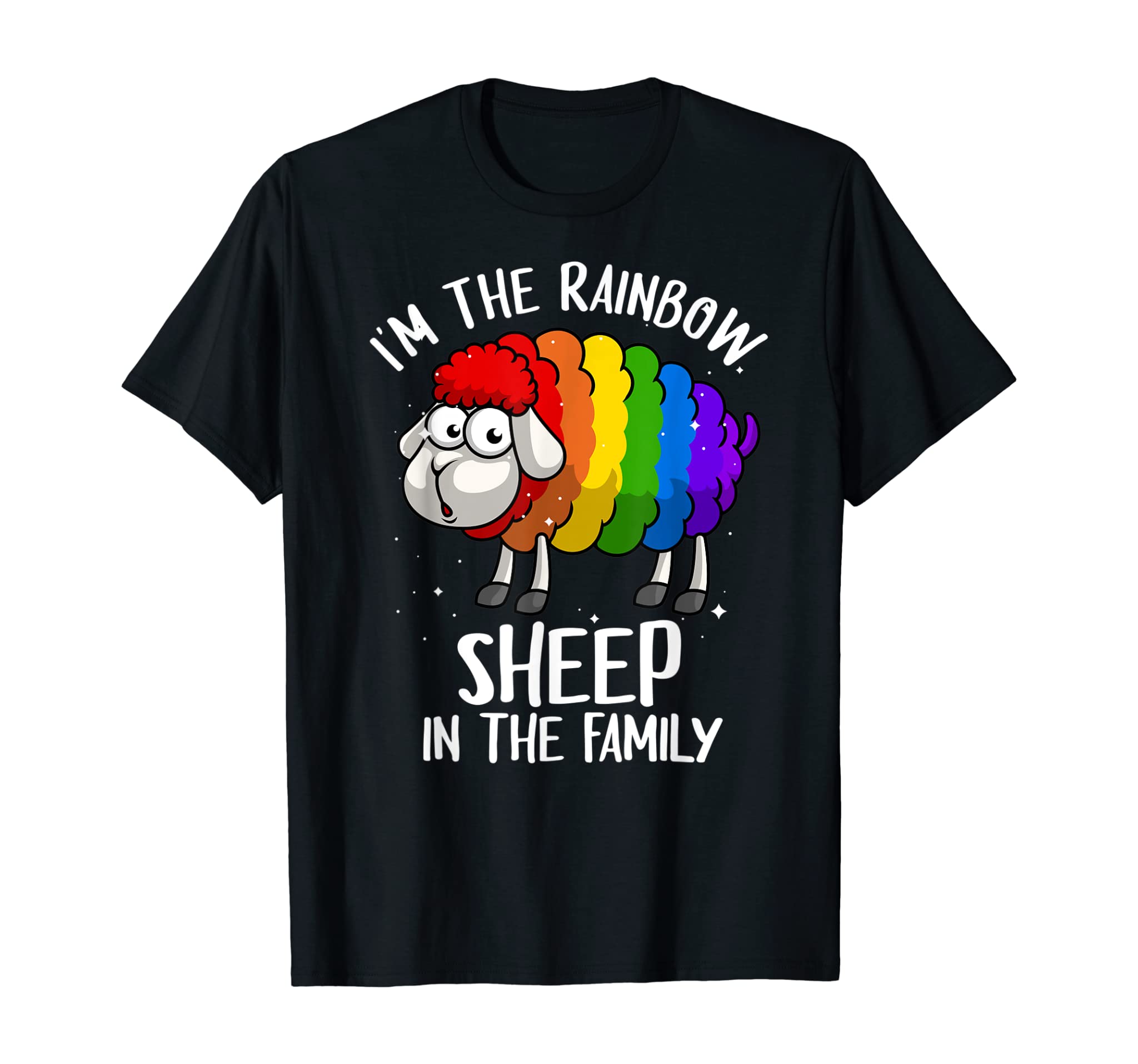 Cool Rainbow Sheep Pride Lgbtq Gift Men Women Funny Lgbt T-Shirt