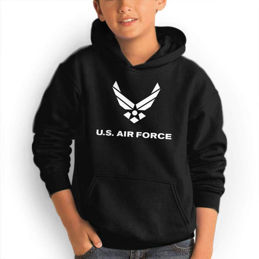 Teen Hoodies Air Force Symbol Hooded Sweatshirt Cool Aesthetic Pullover Hoodie for Boys Girls Teens