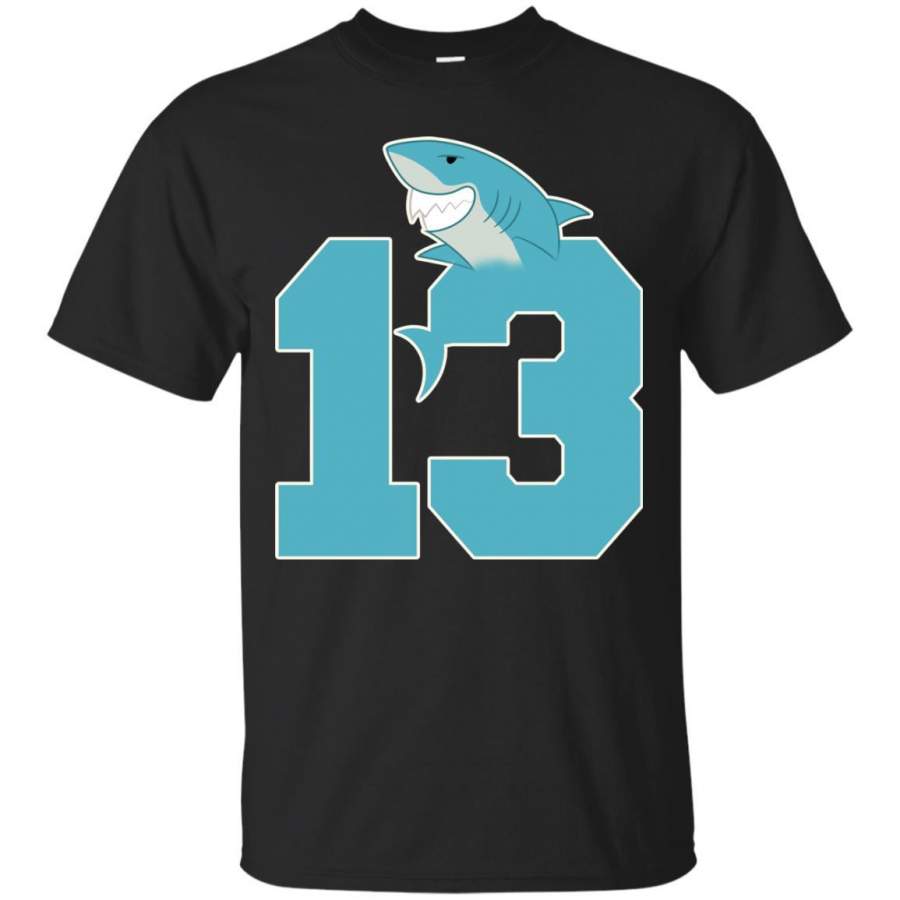 13th Birthday Shark Party Shirt