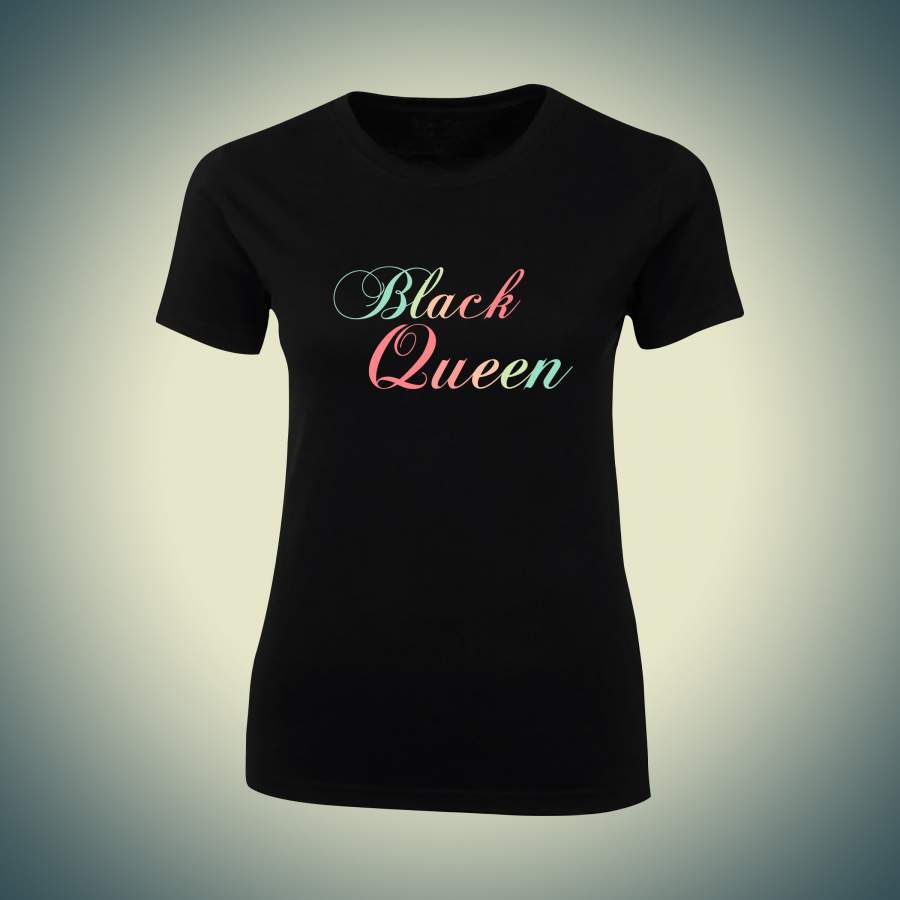 Black Queen Fitted T-shirt