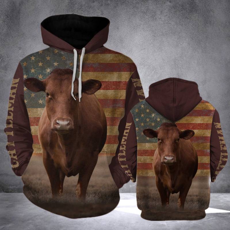 Animal Cale Beef Flag V2343 Hoodie