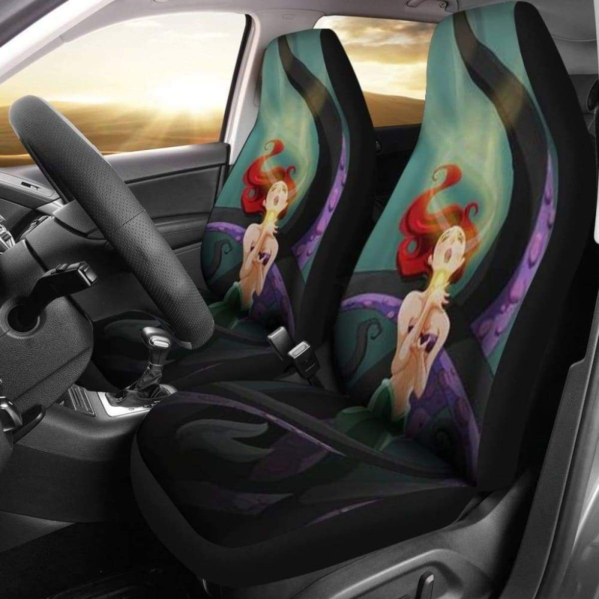 Ariel The Little Mermaid Cartoon Car Seat Covers Universal Fit 051012