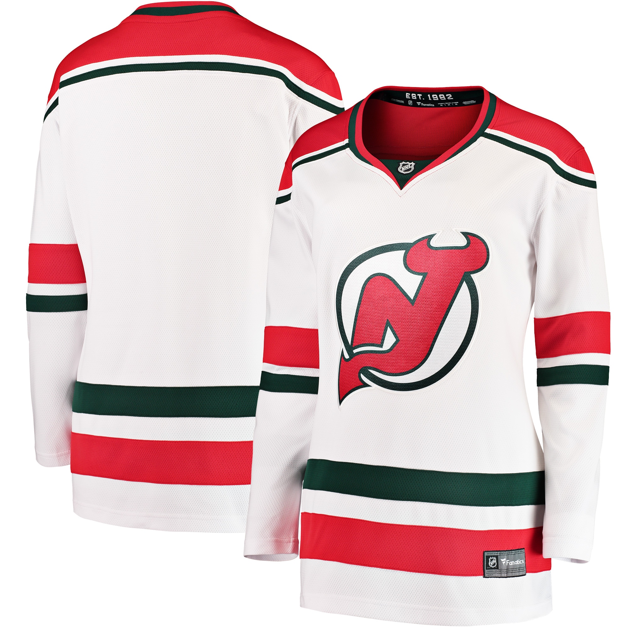 New Jersey Devils Branded Women's 2022/23 Heritage Premier Breakaway Jersey – White