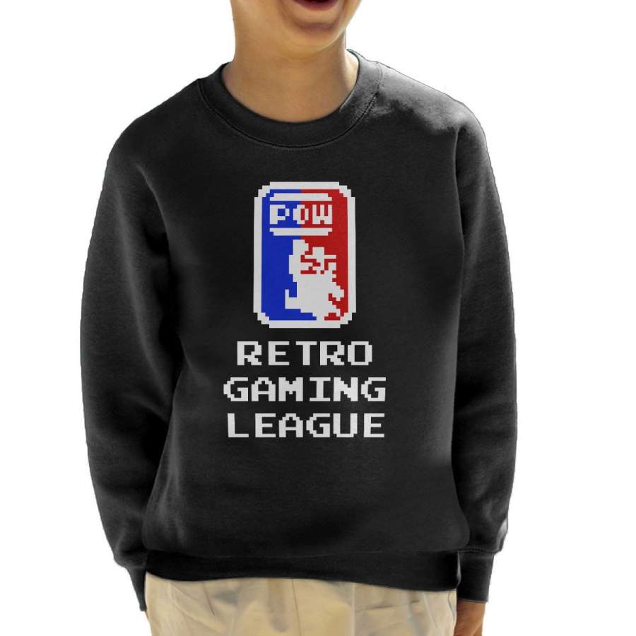 Retro Gaming League Mario Kid’s Sweatshirt