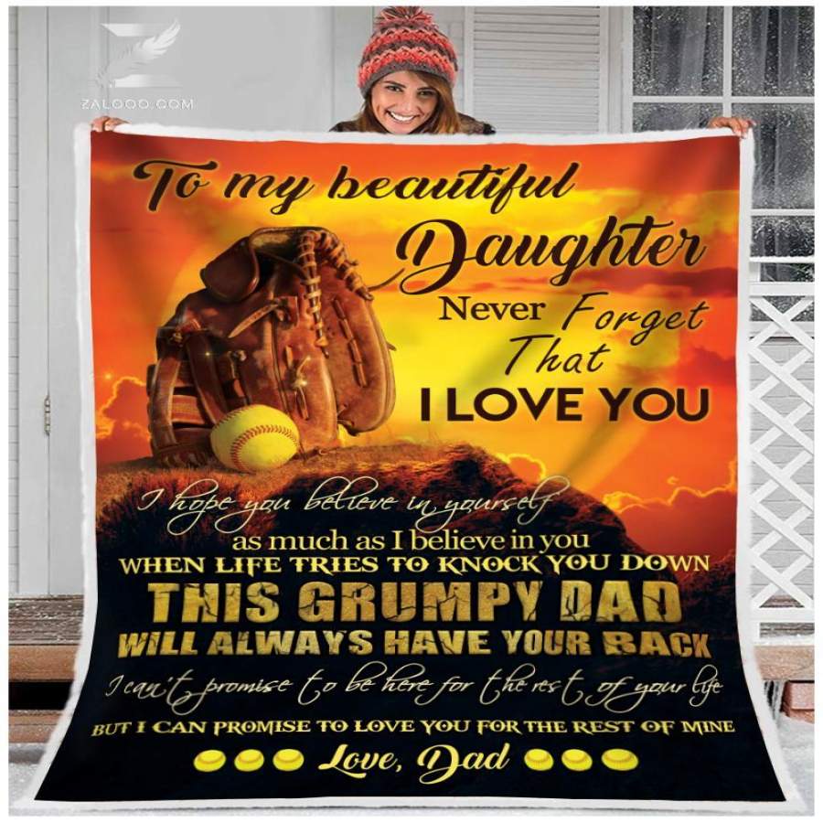 I Hope You Believe In Your Self Dad Gift For Daughter Blanket