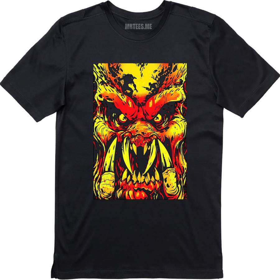 Predator T Shirt Alien Inspired T-Shirt Movie Cult Classic Vintage Mens Tops Tees T-Shirt