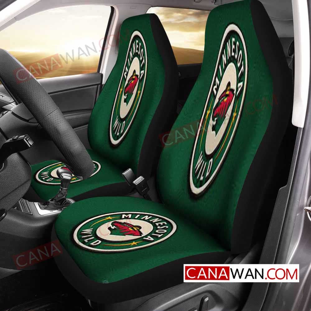 Minnesota Wild Style143 3D Customized Personalized Car Seat Cover