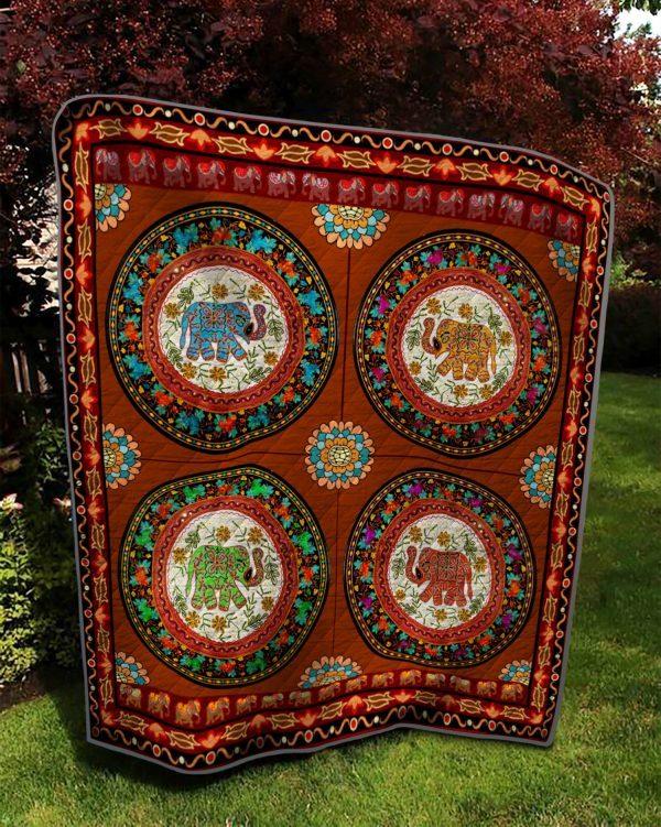 For Red Elephant Quilt Blanket Ver 2 – Quilt