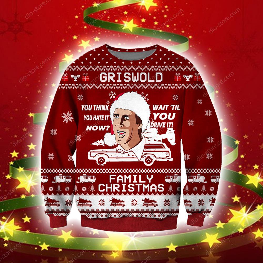 Griswold Family Christmas Knitting Pattern 3D Print Ugly Christmas Sweater 2023 Hoodie All Over Printed Cint10720