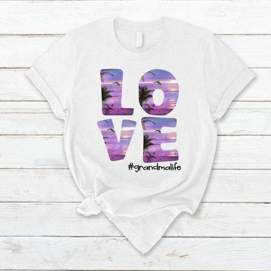 PERSONALIZED BEACH LOVE GRANDMA LIFE SHIRT