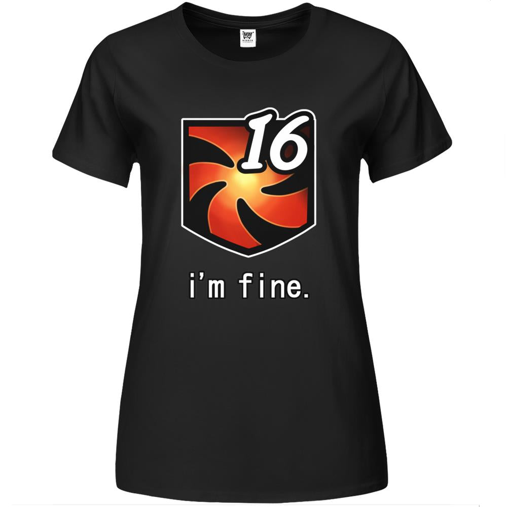 I’M Fine Vuln Stacks Premium Womens T Shirts