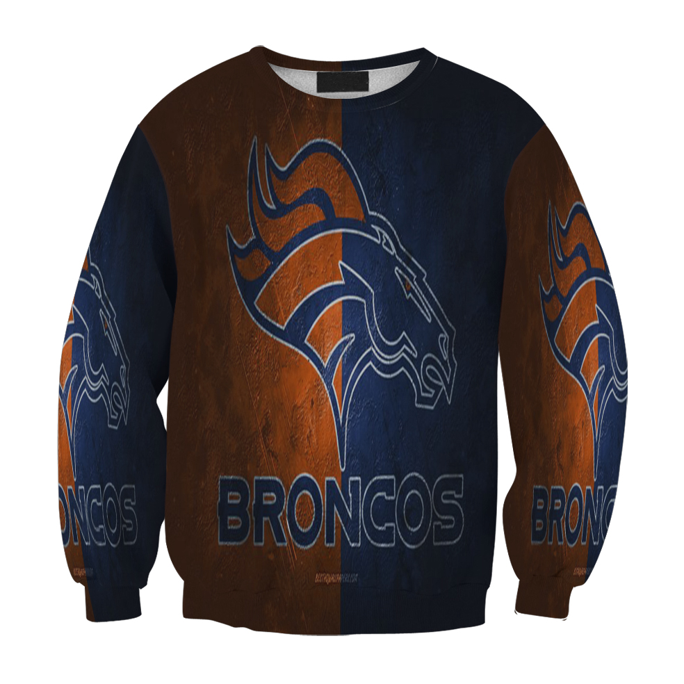 Denver Broncos Emblem V58 Gift For Fan 3D Full Printing Sweatshirt