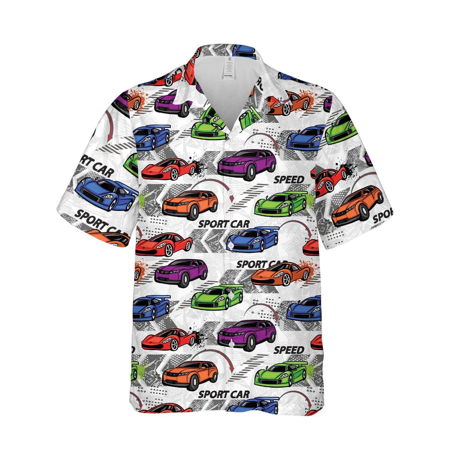 Unifinz Racing Car Hawaii Shirt Sport Cars Speed White Aloha 2022 Ha109828