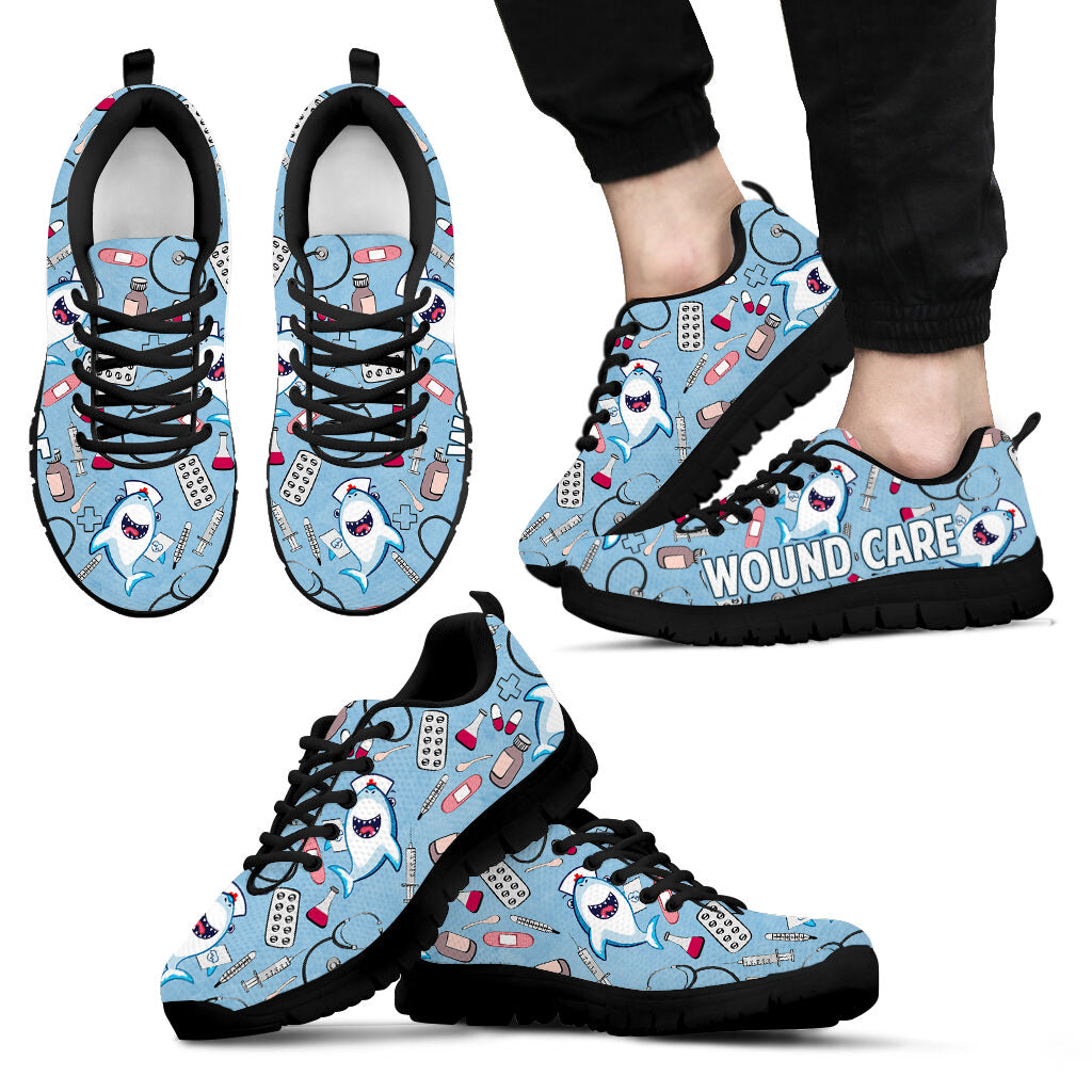 Wound Care Nurse Shark Sneaker Fashion Shoes Comfortable Running Walking Lightweight Casual Shoes