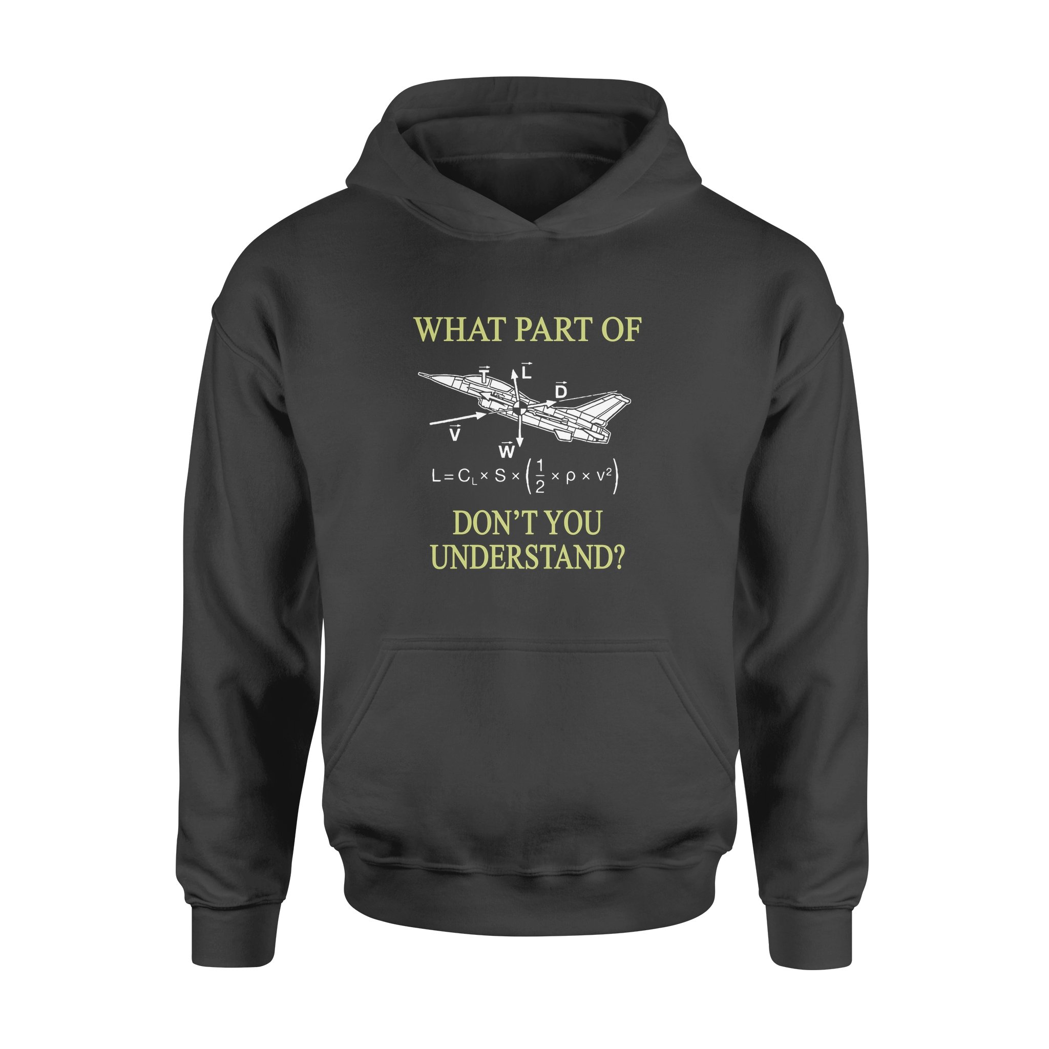 Funny Aviation What A Part Of Dont You Understand – Premium Hoodie