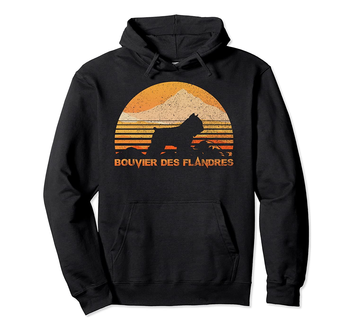 BOUVIER DES FLANDRES Hoodie, Sun Vintage Retro Hoodie Pullover Hoodie, T-Shirt, Sweatshirt