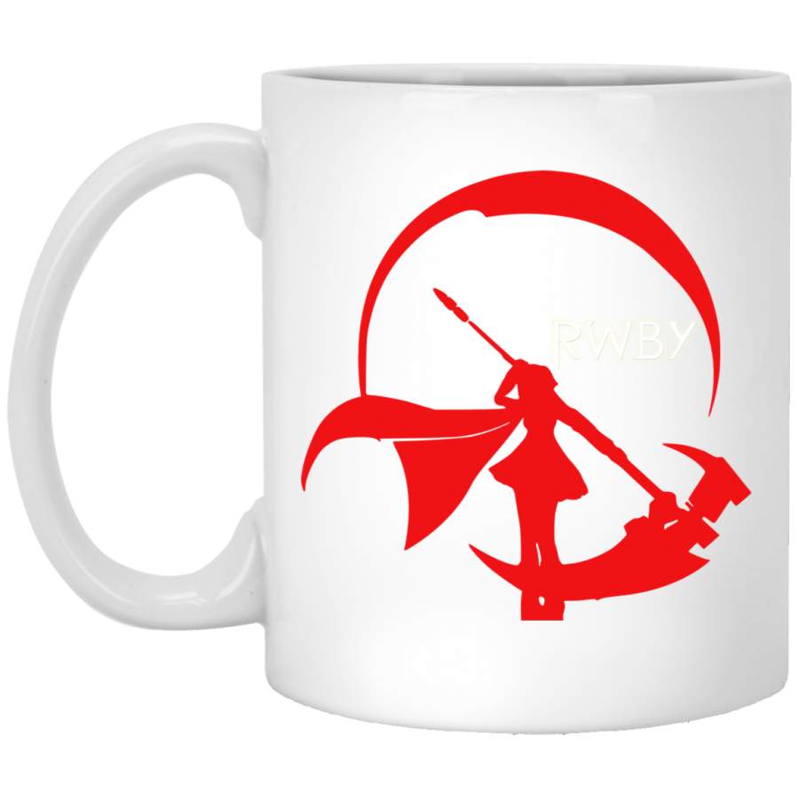 RWBY Ruby Rose Anime White Mug