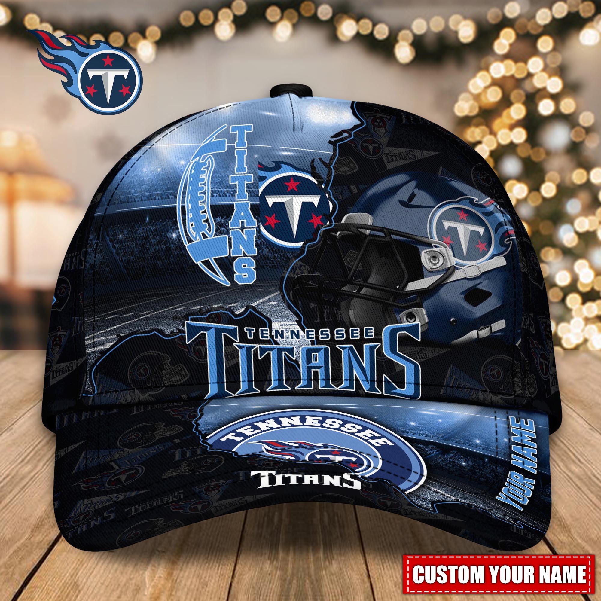 Tennessee Titans Custom Name Classic, Baseball Caps Q-47141