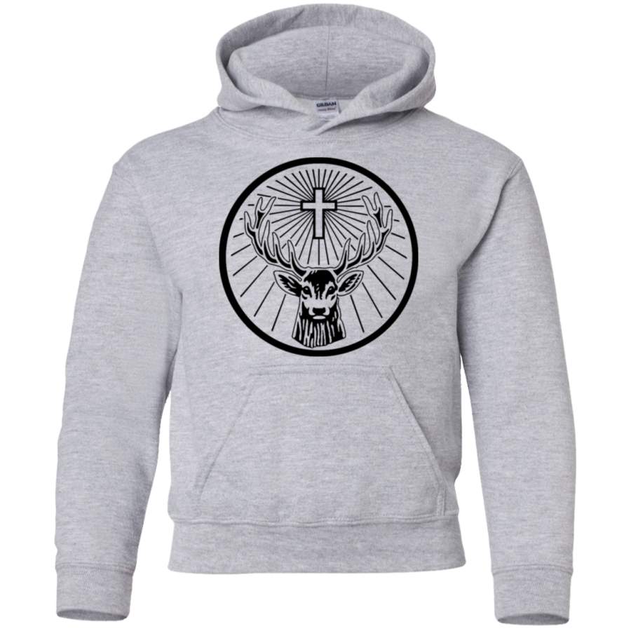 AGR jagermeister-stag- Youth Pullover Hoodie