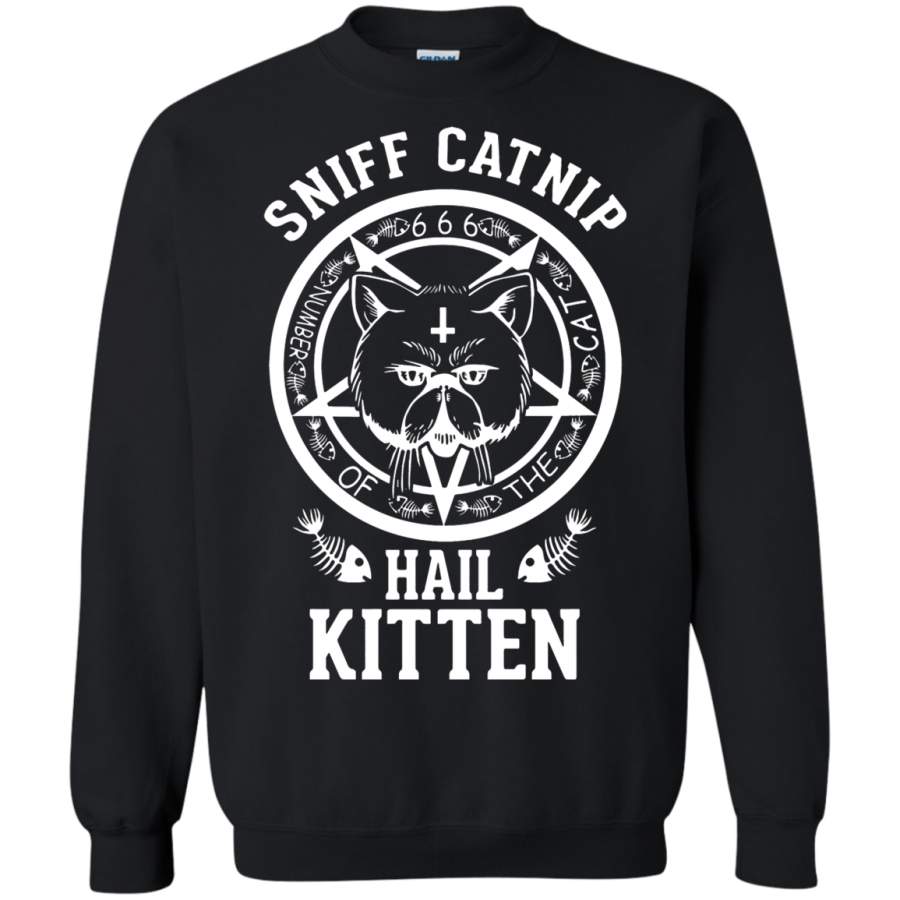 AGR Sniff Catnip Hail Kitten Number Of The Cats 666 Sweatshirt