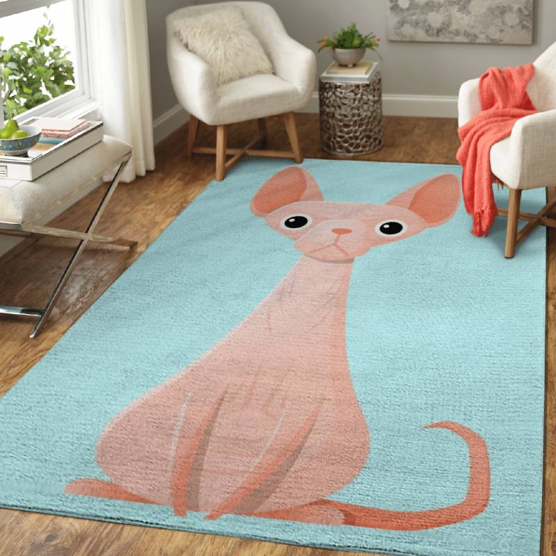 sphynx cat – Cute Animals Area Rug Carpet