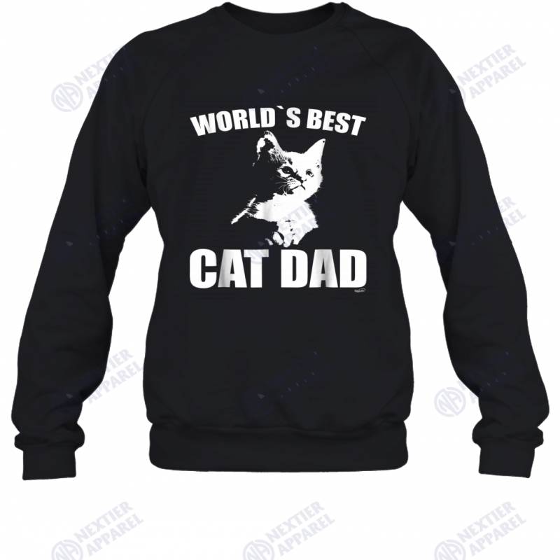 Mens funny WORLD`S BEST CAT DAD KITTEN Sweatshirt