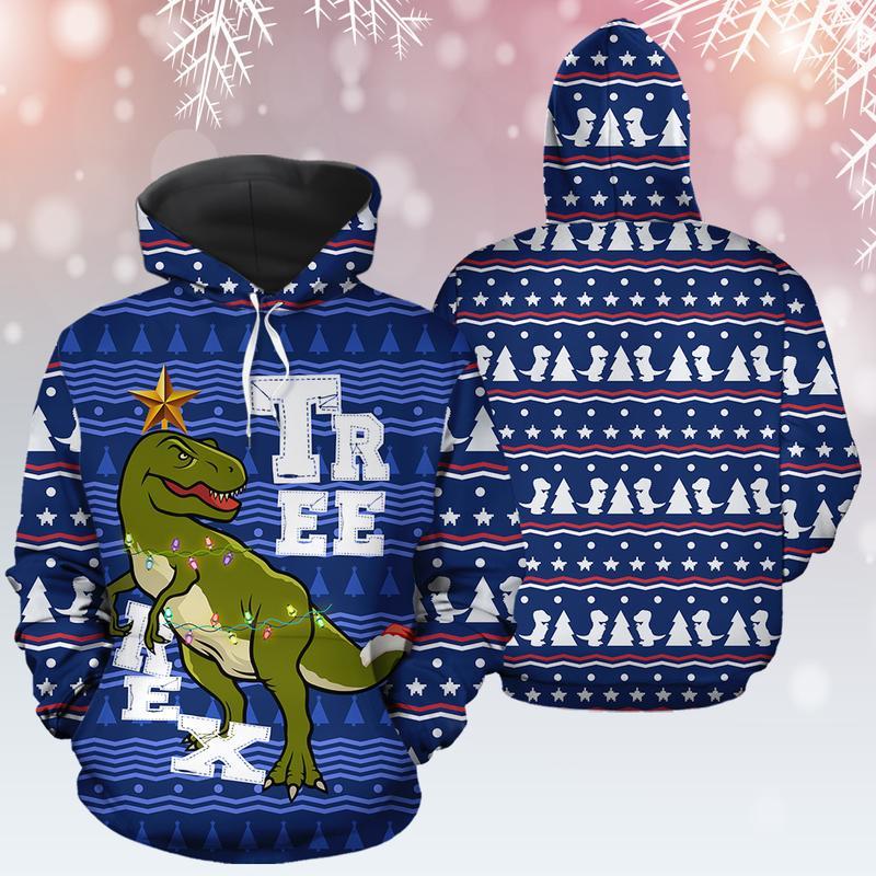 T-Rex Tree Christmas 3D All Over Print | For Men & Women | Adult | Ho5205