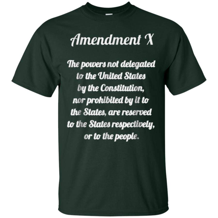 AGR Amendment X Tenth Amendment tshirt for men, women, youth