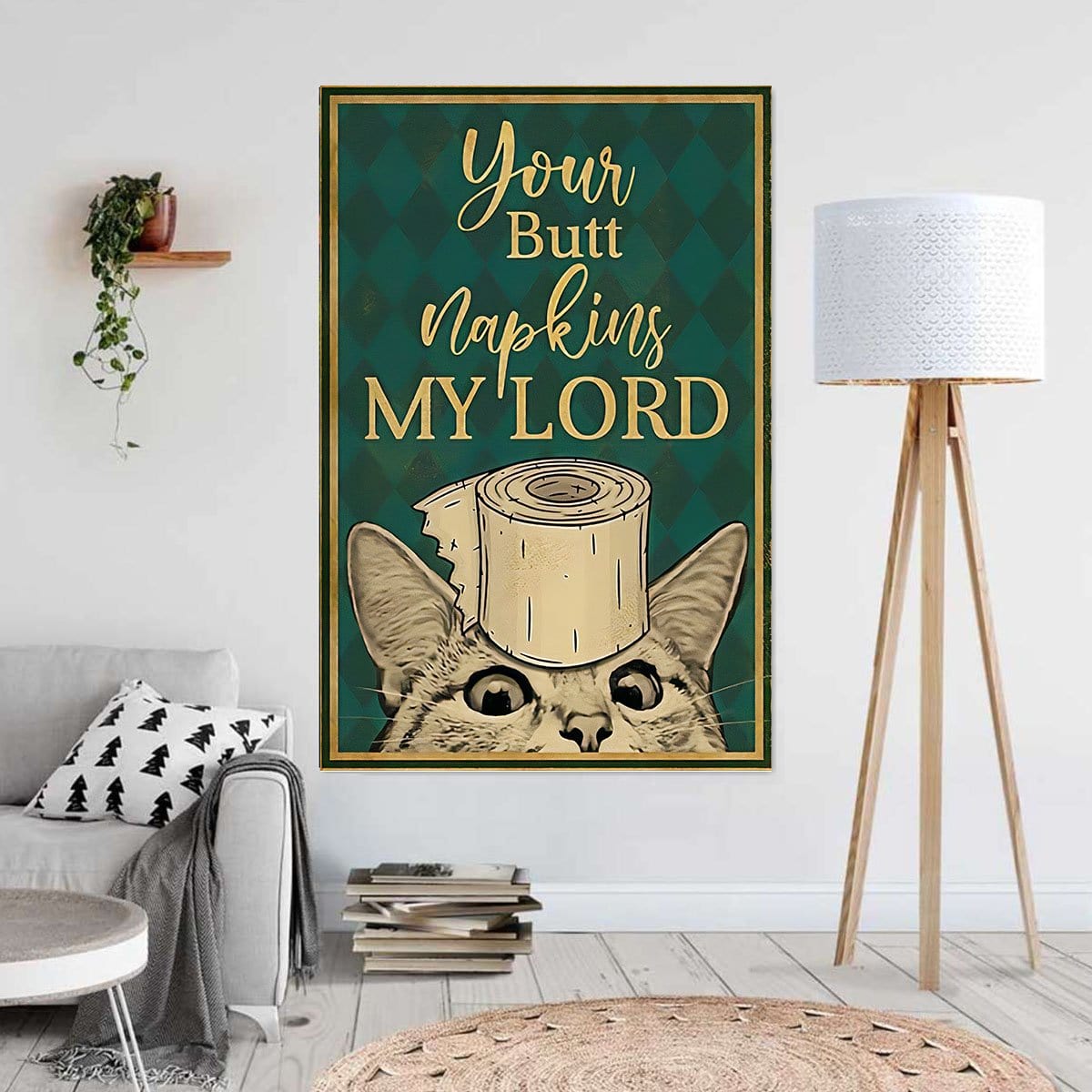 Canvas Art Prints Your Butt Napking My Lord Home Decor Canvas