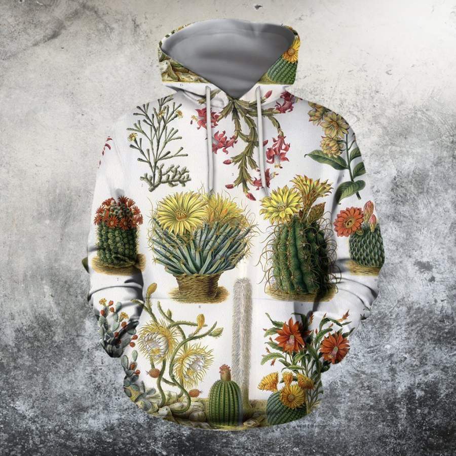 3D All Over Printed Flower cactus Shirts