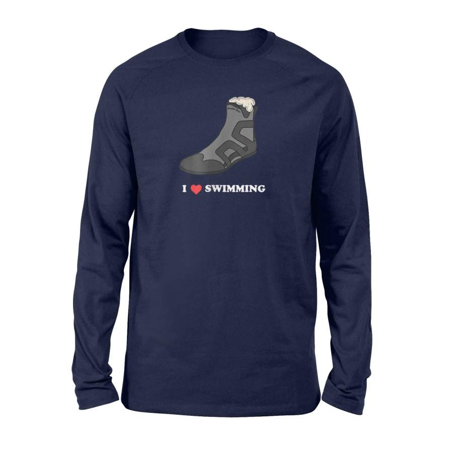 Bootie Beer – I Love Swimming – Kayak Long Sleeve T-Shirt